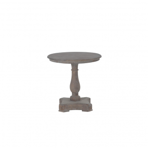 Balustrade End Table, Washed Gray