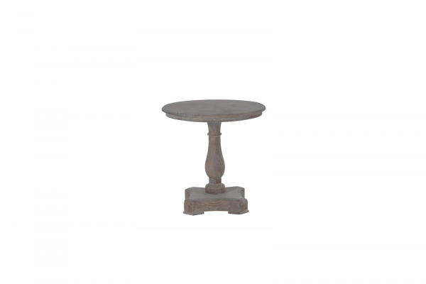 Balustrade End Table, Washed Gray