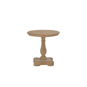 Balustrade End Table, Natural Oak