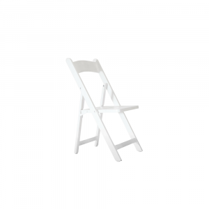 Children's Wood Folding Chair, White