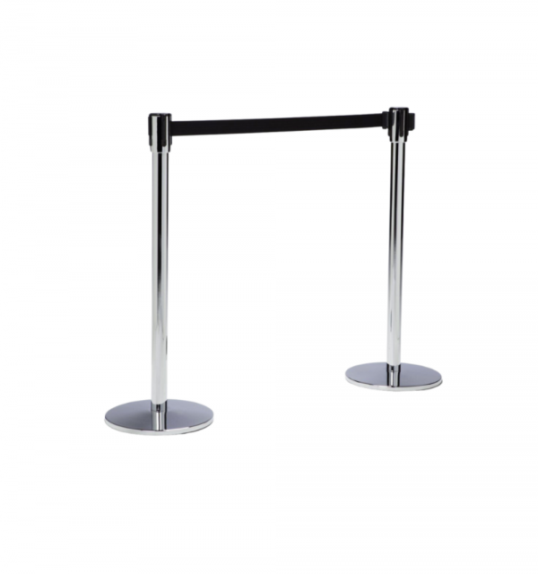 Chrome Stanchion, Retractable