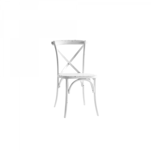 Crossback Chair, Distressed White
