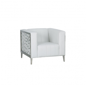Luxe Lounge Chair, White