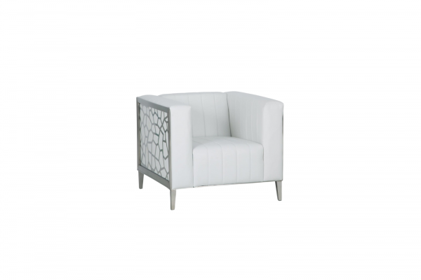 Luxe Lounge Chair, White
