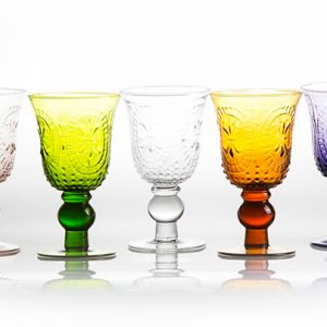 Lys Colored Wine Glass