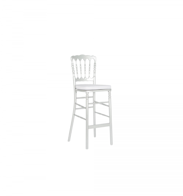 Napoleon Barstool, Silver