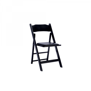 Resin Folding Chair, Black