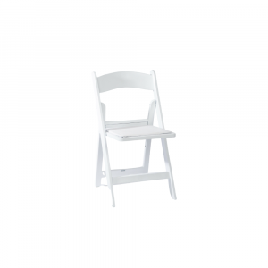 Resin Folding Chair, White