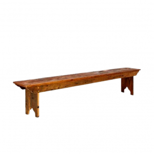 Rustic Walnut Wood Bench