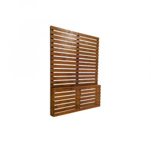 Rustic Wood Slatted Screen