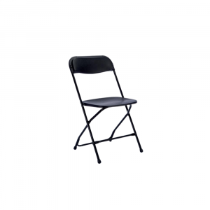 Folding Samsonite Chair, Black