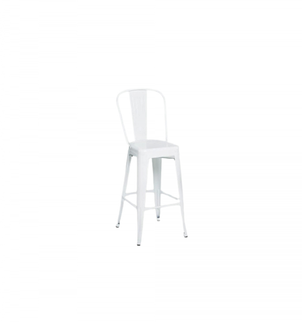 Helix White Barstool