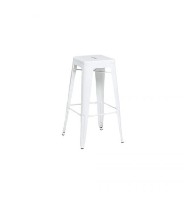 Helix White Stool